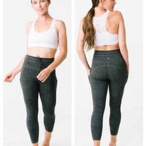 Zyia Sage Medley Pocket Drawstring Luxe 7/8 24"